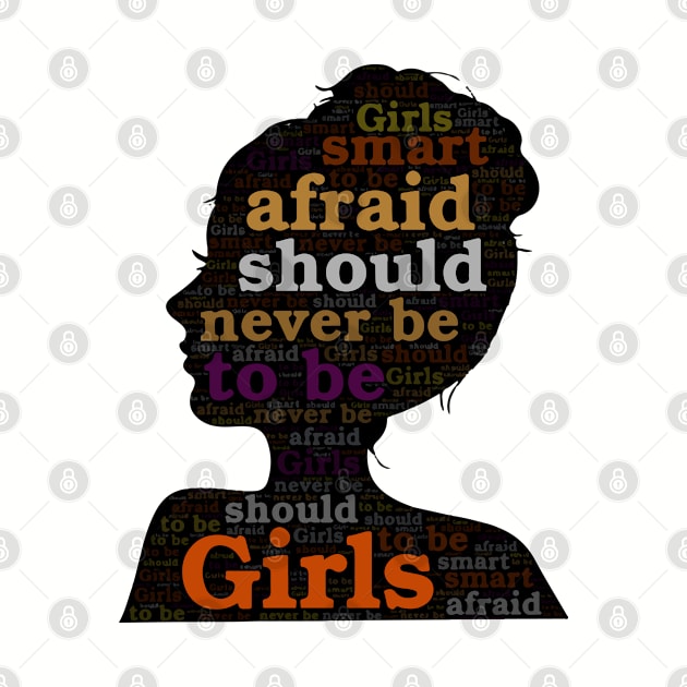 Girls should never be afraid to be smart Portrait Gift by UranusArts