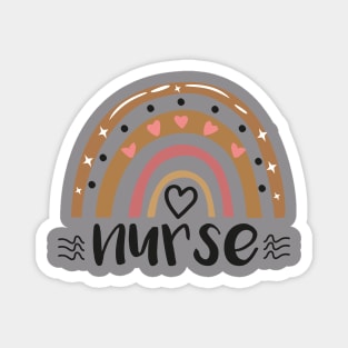 Rainbow Nurse day Week Life Gift 2021 Magnet