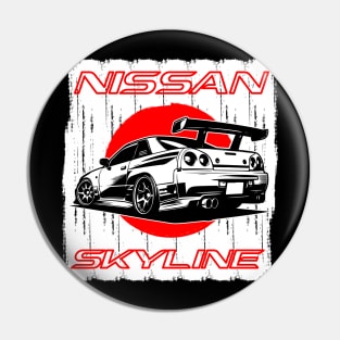 NISSAN SKYLINE CAR ILLUSTRATION Pin