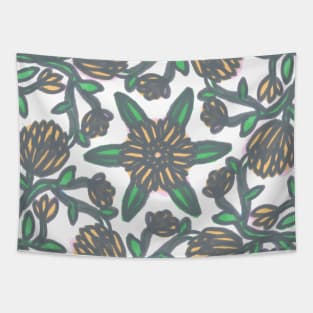 Geometric Delicious Floral Garden Pattern 3 Tapestry