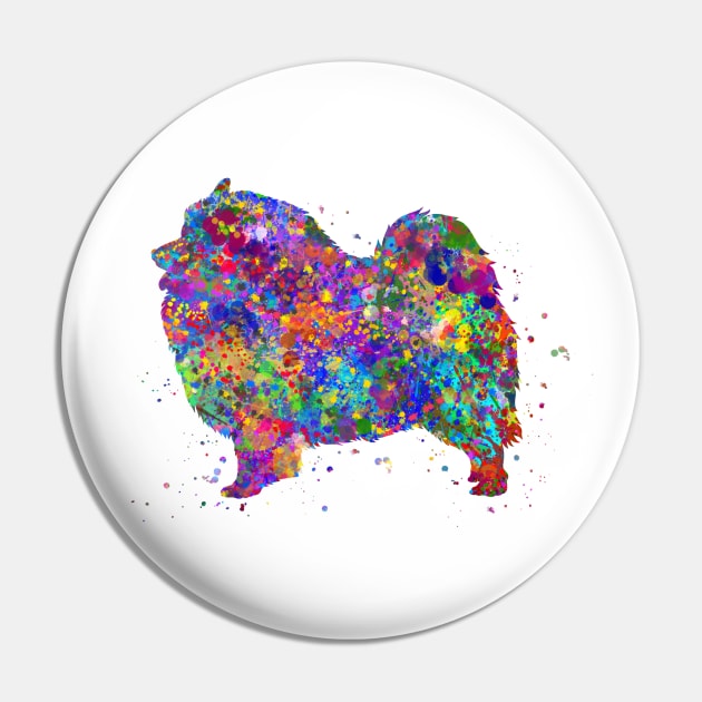 Keeshond dog Pin by Yahya Art