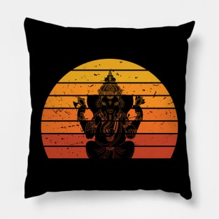 God Ganesh Deepavali Diwali Rangoli Mandala Indian Pillow
