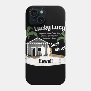 Lucky Lucy's Surf Shack Surfer Phone Case