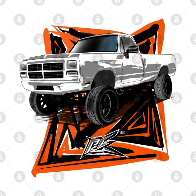 dodge first gen truck white by naquash