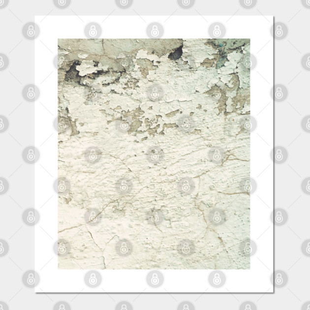 White Plaster Peeling Crumbling Distressed Wallpaper Wallpaper