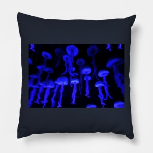 Blue Jelly Fish Pillow