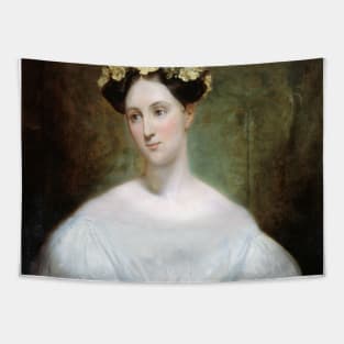 Portrait Presume de la Princesse Marie d'Orleans by Ary Scheffer Tapestry