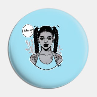 Girl in Braids Pin