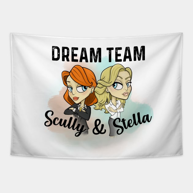 Scully and Stella Tapestry by Sitily