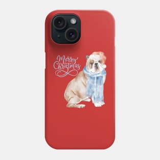 Christmas Bulldog Phone Case