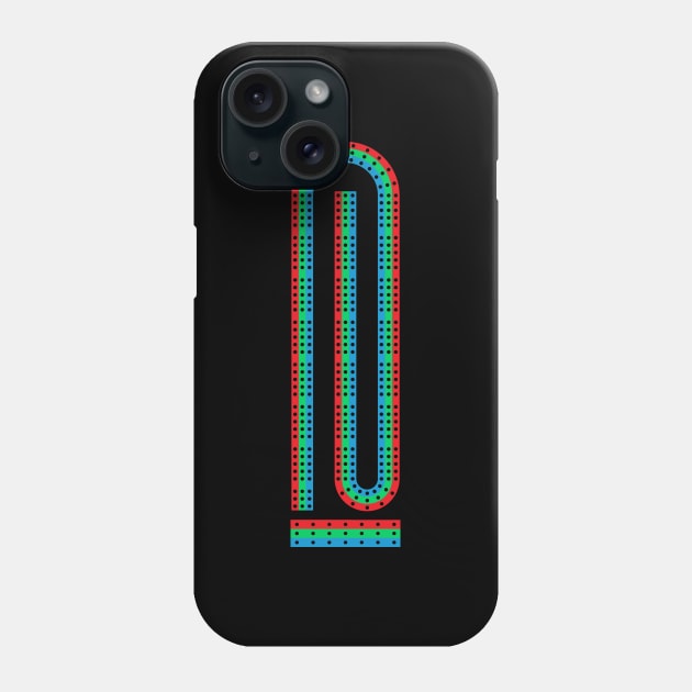 Cribbage Board 3 Track Classic Phone Case by Huhnerdieb Apparel