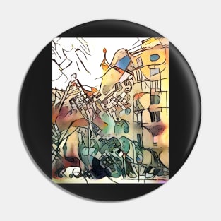 Kandinsky meets Barcelona, motif 6 Pin