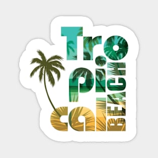 colorful tropical summer Magnet