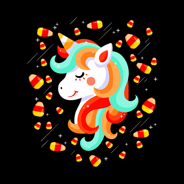 Unicorn Candy Corn by PaulAksenov