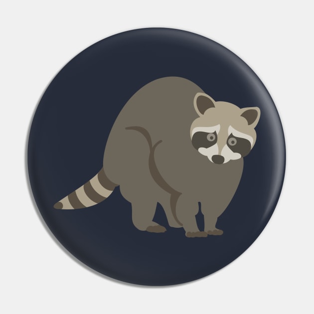 Raccoon Pin by evisionarts