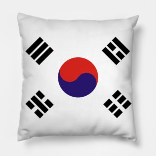 South Korea Flag Minimalist Pillow