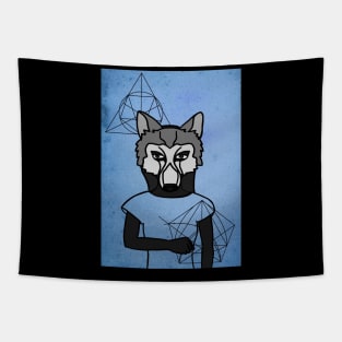 Walter: Captivating FemaleMasked NFT with Animal Eyes, Dark Skin, and a Subtle Gray Item Tapestry