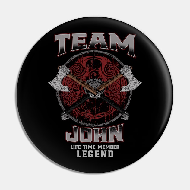 John Name - Life Time Member Legend Pin by Stacy Peters Art