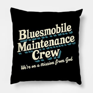 Bluesmobile Maintenance Crew Pillow