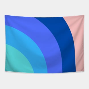 Boho ocean colors rainbow pattern Tapestry