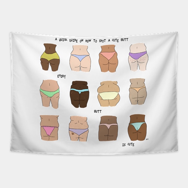 Butts 2 Tapestry by HandsomeGirlDesigns