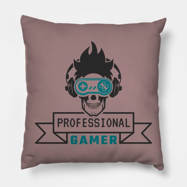 Professional gamer Pillow by Alouna