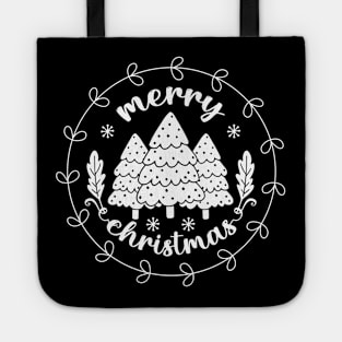 Merry Christmas-Xmas Tree-Christmas T-Shirts funny Tote