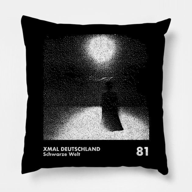 Xmal Deutschland / Minimalist Graphic Artwork Design Pillow by saudade