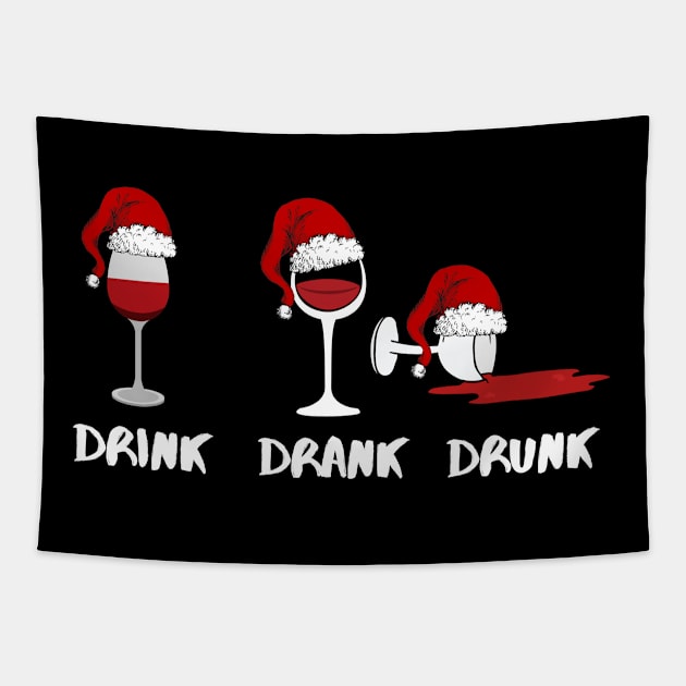 wine christmas Tapestry by Houseofwinning