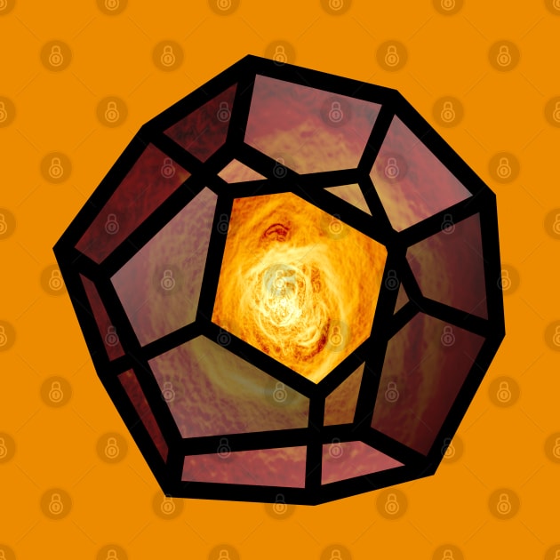 Galaxy space geometry concept: Platonic solid by Blacklinesw9