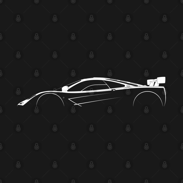 McLaren F1 LM Silhouette by Car-Silhouettes