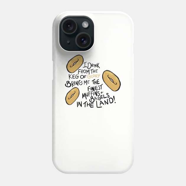 West Wing, The Finest Muffins and Bagels Phone Case by NowTheWeather