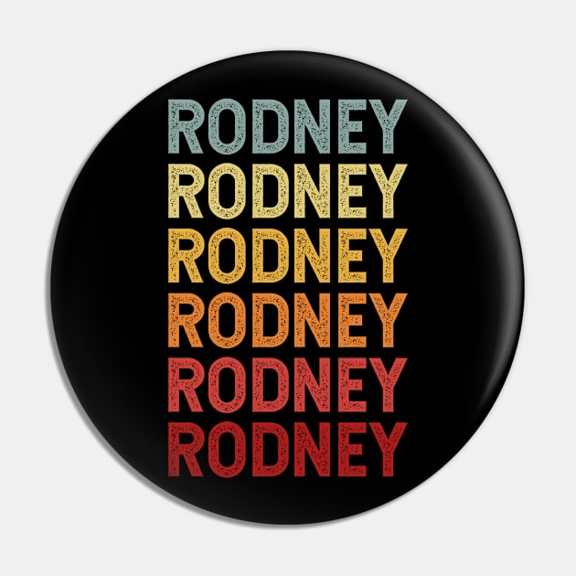 Rodney Name Vintage Retro Gift Named Rodney Pin by CoolDesignsDz