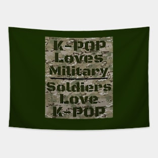 K-Pop loves military - soldiers love K-Pop Tapestry