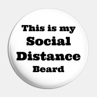 social distance beard Pin