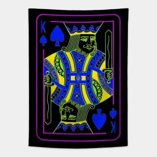 King of Spades Bright Mode Tapestry