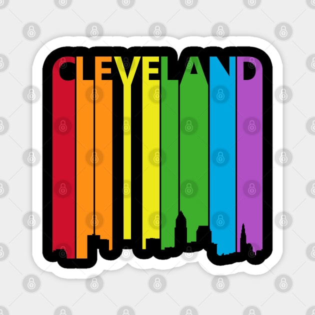 Cleveland Skyline LGBT Pride Magnet by GWENT