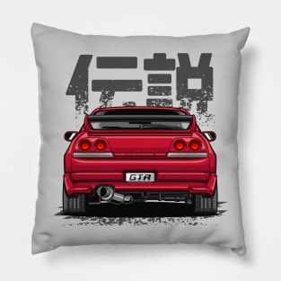 Monster Skyline GTR R33 (Candy Red) Pillow