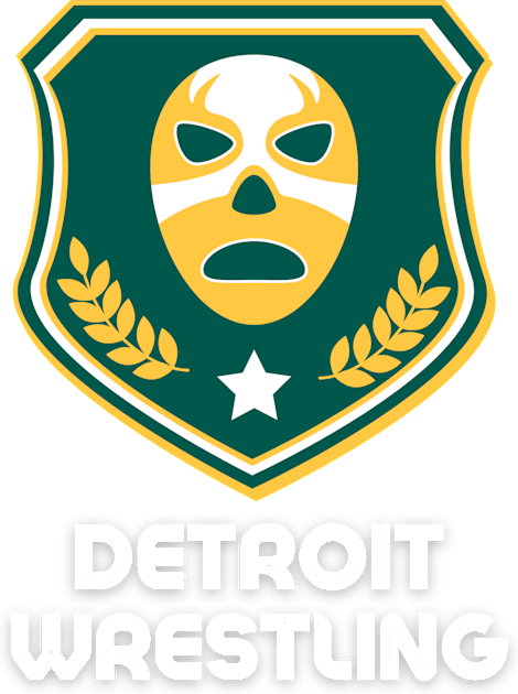 Detroit Wrestling "Warrior Green" Kids T-Shirt by DDT Shirts