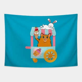 Ice Cream Stand Tapestry