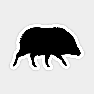 Javelina Silhouette Magnet