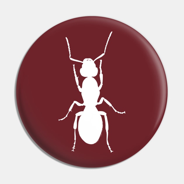 Black field ant queen (inverted) Pin by flodaj.art