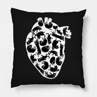 My heart beats for cats Pillow