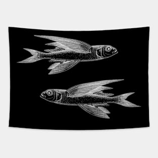 Two Flying Fish Tapestry