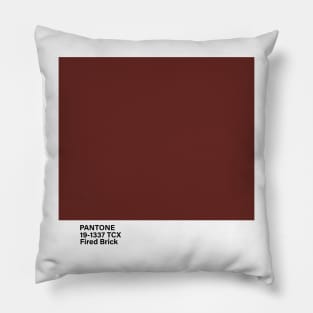 pantone 19-1337 TCX Fired Brick Pillow