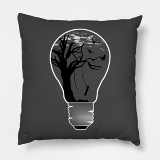 Light Bulb Tree Pillow