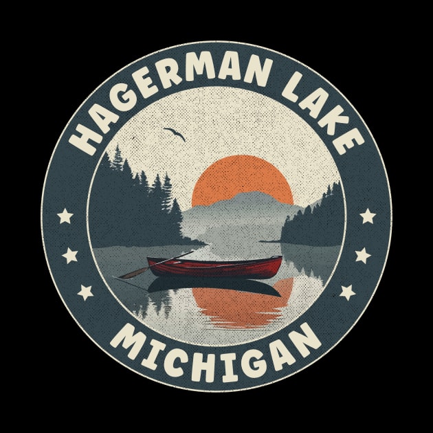 Hagerman Lake Michigan Sunset by turtlestart
