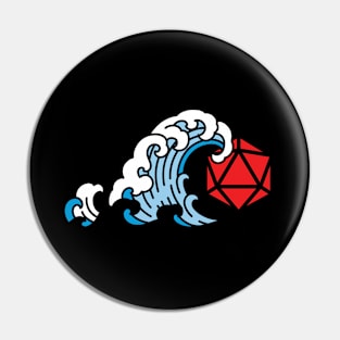 Great Wave Japan D20 Dice Pin