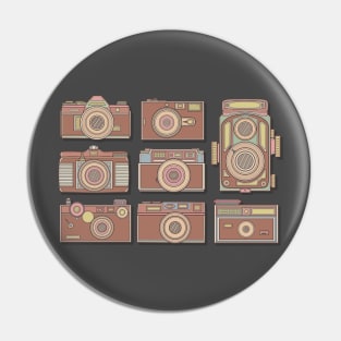Brown Classic Camera Pin
