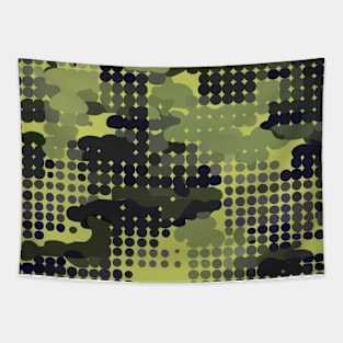 HieroThyme Greenleaf Woodsland camouflage W0001-f Tapestry